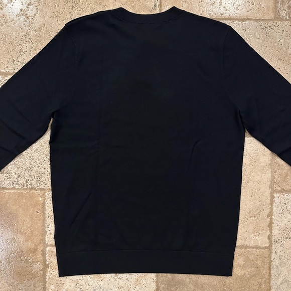 Chanel Black Wool Cotton Lion CC Logo Button Uniform Sweater - Picture 10 of 15